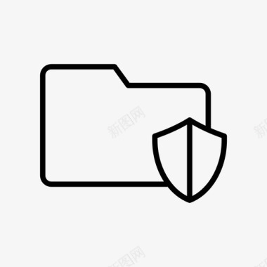 安全文件夹存档保护图标图标
