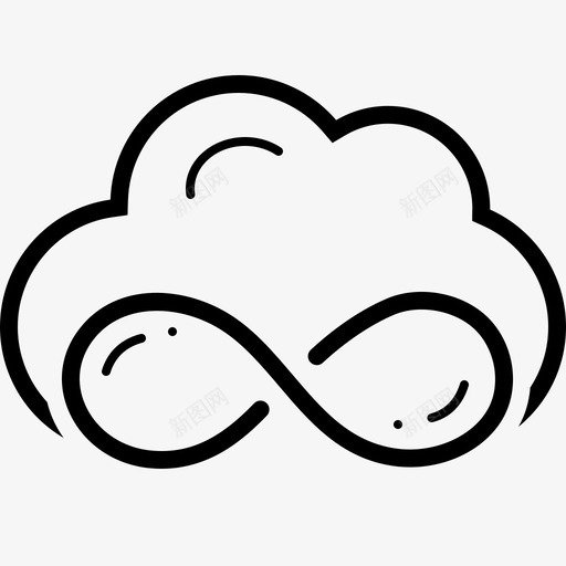 无限云柠檬酸图标svg_新图网 https://ixintu.com 云 存储 无限 柠檬酸