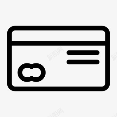 信用卡现金金融图标图标
