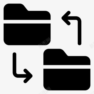 文件共享存档开发图标图标