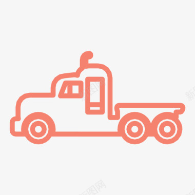 卡车司机运输工具图标图标