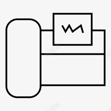 传真连接通讯图标图标
