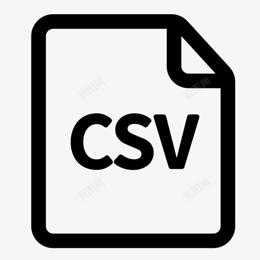 csv文件excel扩展名图标svg_新图网 https://ixintu.com csv文件 excel xls xlsx 扩展名 文件扩展名