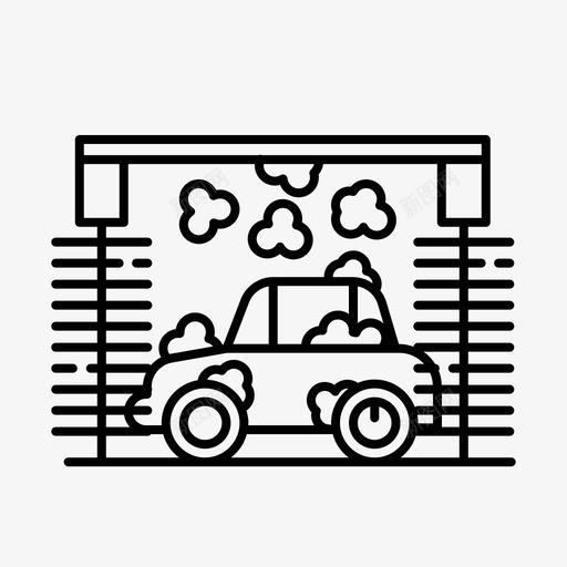 洗车商务清洁图标svg_新图网 https://ixintu.com 商务 水 洗车 清洁