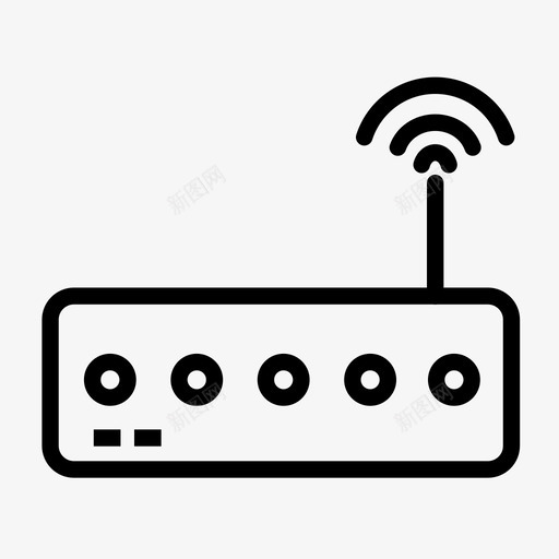 wifi路由器调制解调器wifi设备图标svg_新图网 https://ixintu.com wifi设备 wifi调制解调器 wifi路由器 调制解调器
