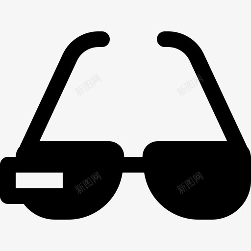 智能电脑眼镜电脑设备图标svg_新图网 https://ixintu.com 可穿戴 智能电脑眼镜 智能眼镜 智能设备实心图标 电脑 眼镜 设备
