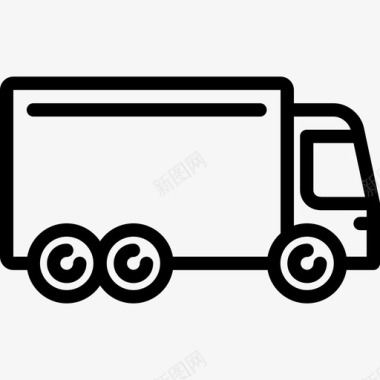 大型货车运输工具车辆图标图标