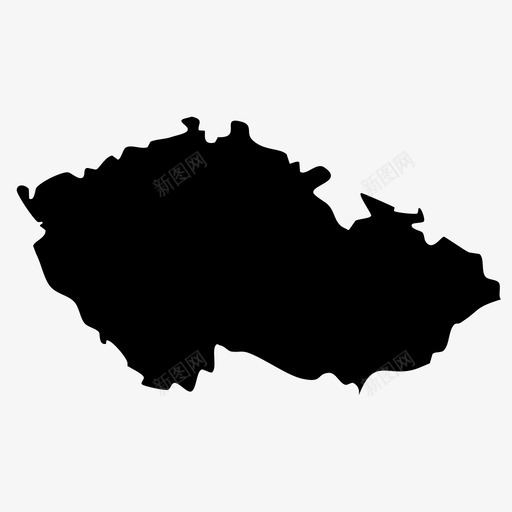捷克共和国国家欧洲图标svg_新图网 https://ixintu.com 国家 地图 地理 捷克共和国 欧洲 西方国家