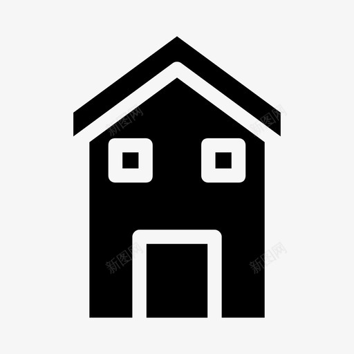 房子建筑物主页图标svg_新图网 https://ixintu.com 主页 建筑物 房子 页面