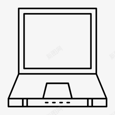 笔记本电脑商务设备图标图标