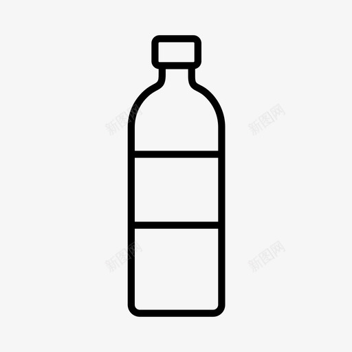 瓶子饮料电子商务图标svg_新图网 https://ixintu.com 水瓶 点心 瓶子 电子商务 补水 饮料
