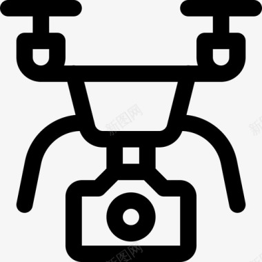 无人机天线相机图标图标