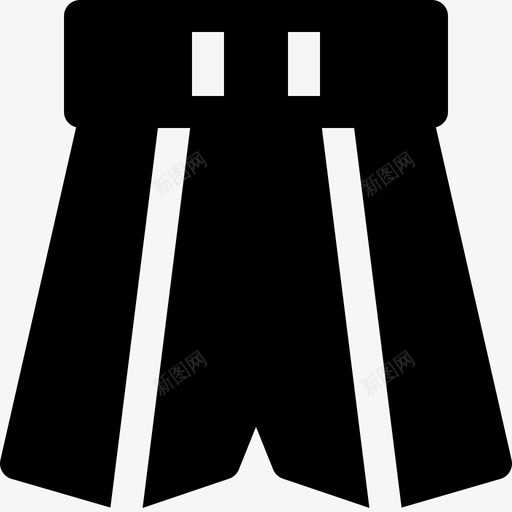 拳击裤运动服服装图标svg_新图网 https://ixintu.com 拳击裤 服装 短裤 运动实心图标 运动服
