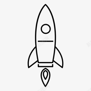 火箭船员太空图标图标