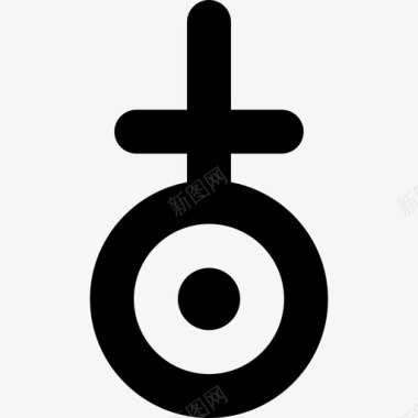 天王星的符号形状占星术图标图标