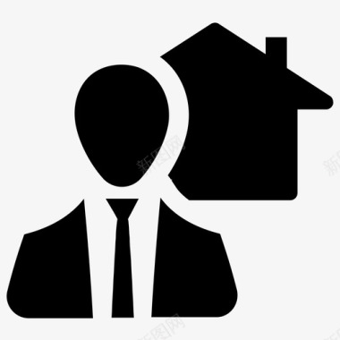 代理商人房子贷款图标图标
