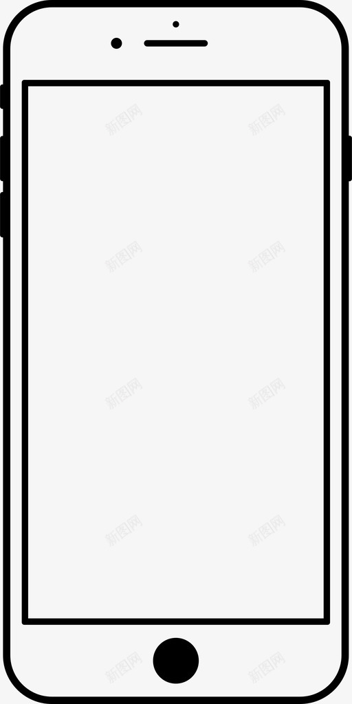 iphone8苹果移动设备图标svg_新图网 https://ixintu.com iphone8 手机 移动设备 苹果 苹果设备