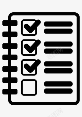 清单笔记本待办事项图标图标