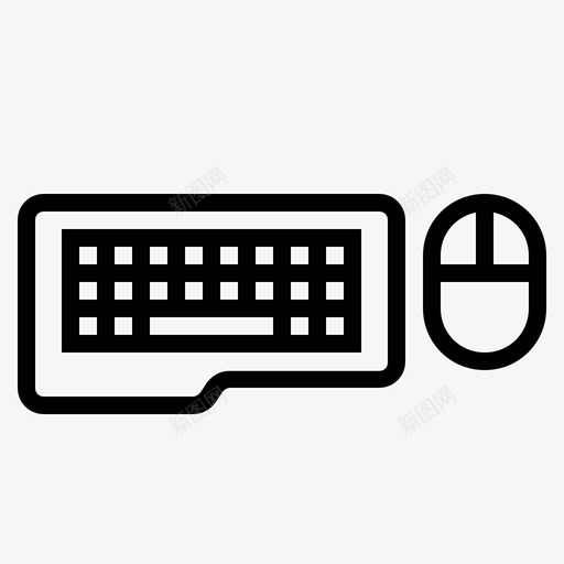 输入设备计算机输入键盘图标svg_新图网 https://ixintu.com 计算机输入 输入设备 键盘 鼠标