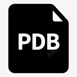 PDB文件pdb文件数据数据库图标高清图片