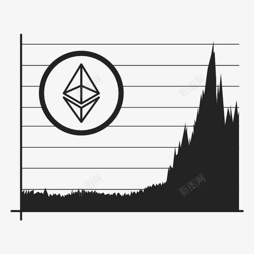 加密货币区块链以太坊图标svg_新图网 https://ixintu.com 以太坊 加密货币 加密货币图表 区块链 市场 投资