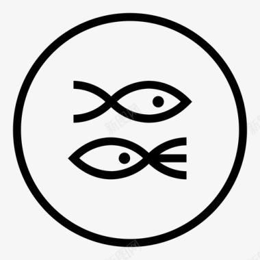海鲜鱼鱿鱼图标图标