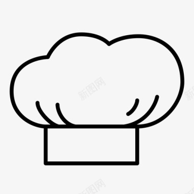 厨师帽烹饪餐厅图标图标