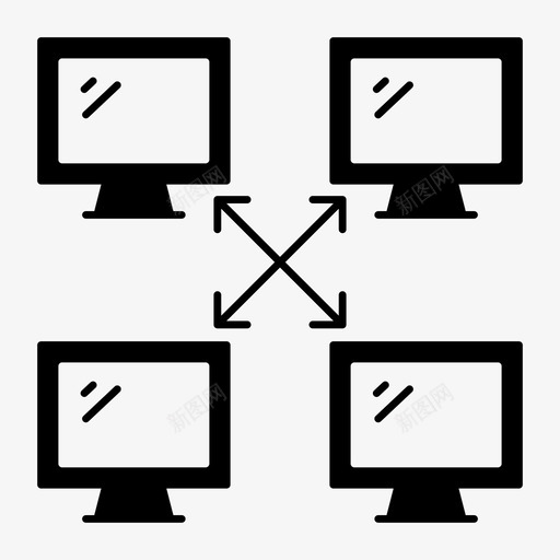 显示器lcd屏幕图标svg_新图网 https://ixintu.com lcd 屏幕 技术 显示器 网络搜索引擎优化字形图标