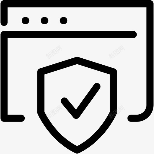 浏览器保护保护安全图标svg_新图网 https://ixintu.com 保护 安全 浏览器保护 网页搜索引擎优化 防护