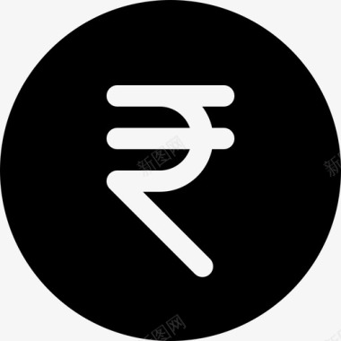 卢比货币印度卢比符号图标图标