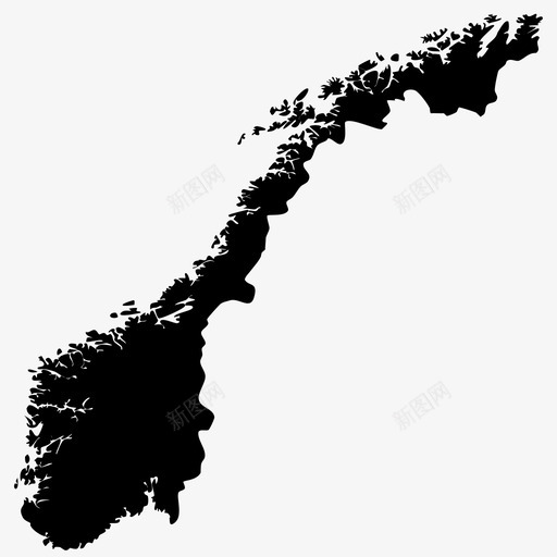 挪威国家欧洲图标svg_新图网 https://ixintu.com 国家 地图 地理 挪威 欧洲 西方国家