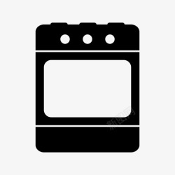 煤气灶设备烤箱电器烹饪图标高清图片