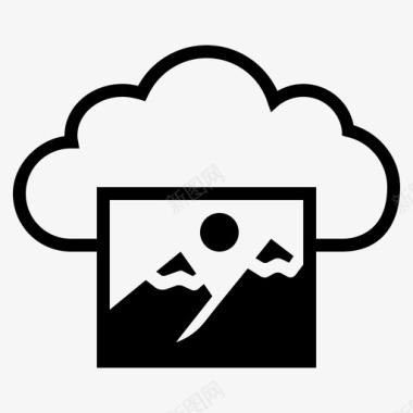 在线存储云图像云存储图标图标