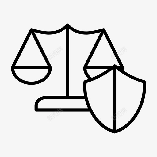 司法保护衡量尺度图标svg_新图网 https://ixintu.com 司法保护 尺度 衡量