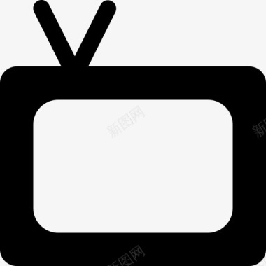 电视天线旧图标图标