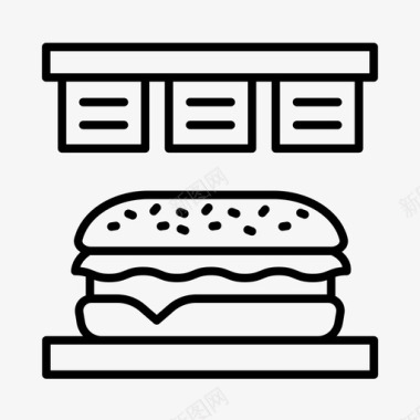 三文治三明治食品图标图标