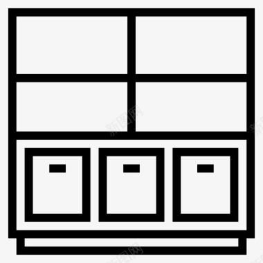架子橱柜家具图标图标