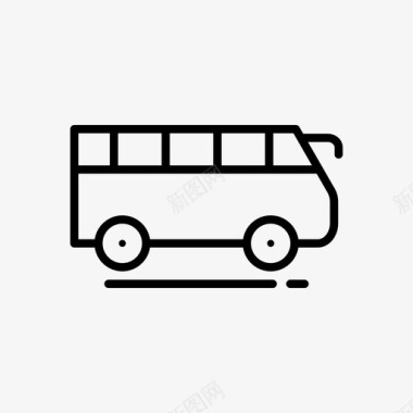 公共汽车旅行交通工具车辆图标图标