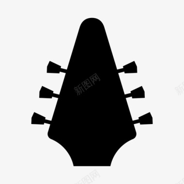 吉布森飞v吉他吉他主轴箱图标图标