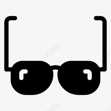 眼镜开发眼镜佩戴图标图标