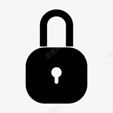 挂锁锁密码图标图标