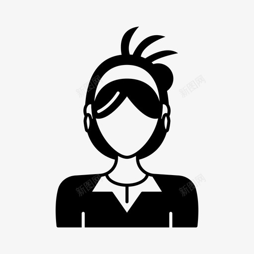女人化身发带图标svg_新图网 https://ixintu.com 个人资料 化身 化身女人 发带 女人 用户