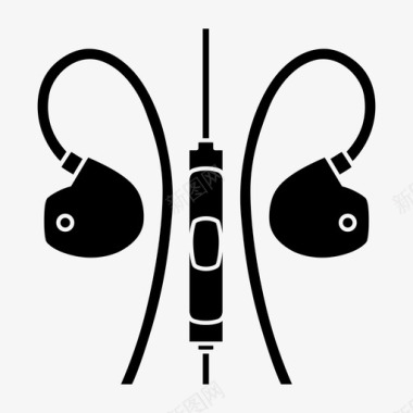 耳机入耳式耳机耳塞图标图标