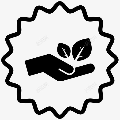 植物绿色成长图标svg_新图网 https://ixintu.com 创业 可持续发展 徽章图标集2 成长 植物 绿色