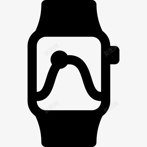 smartwatch运动模式跟踪器可穿戴设备图标svg_新图网 https://ixintu.com smartwatch运动模式 可穿戴设备 新苹果产品实心图标 跟踪器