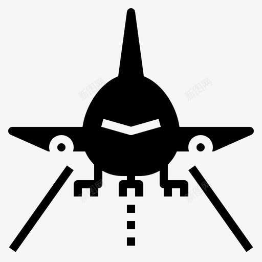 到达延误着陆图标svg_新图网 https://ixintu.com 到达 延误 着陆 航空 航站楼 跑道