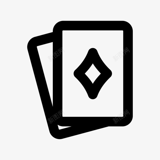 钻石扑克手卡赌场图标svg_新图网 https://ixintu.com 卡 赌博 赌场 钻石扑克手