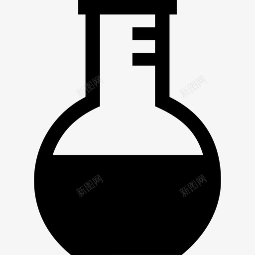 平底烧瓶平底实验室设备图标svg_新图网 https://ixintu.com 实验室设备 平底 平底烧瓶
