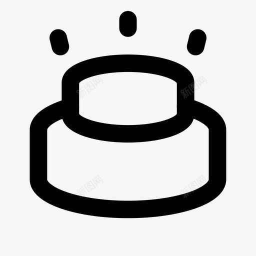 蛋糕皇冠舞台图标svg_新图网 https://ixintu.com 可爱的游戏图标 桌子 皇冠 胜利 舞台 蛋糕