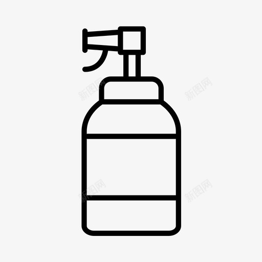 化妆品美容瓶子图标svg_新图网 https://ixintu.com 化妆品 卫生 喷雾瓶 奶油 瓶子 美容